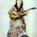 Woman With Guitar. Portrait of S.A. Kropotkina, née Charet